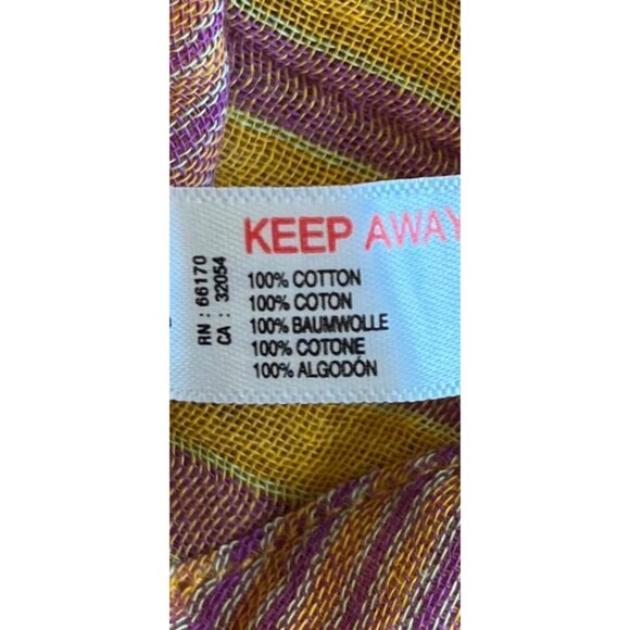 Free People Annabelle Striped Multicolor Gauzy Yarn Dye Set Shorts & Top Medium - Picture 3 of 16
